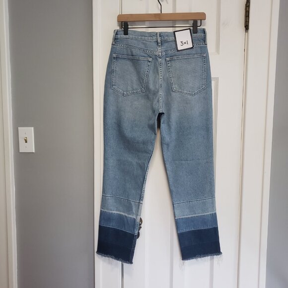 NWT 3 x 1 Spectrum Straight Leg Mom Jeans Blue, Women's Size 29 x 27 - Picture 5 of 7